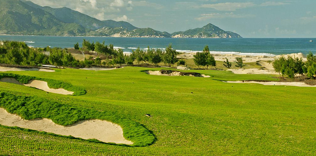 Tour du lịch golf Quy Nhơn - Thảm cỏ trải dài bên eo biển xanh ngát